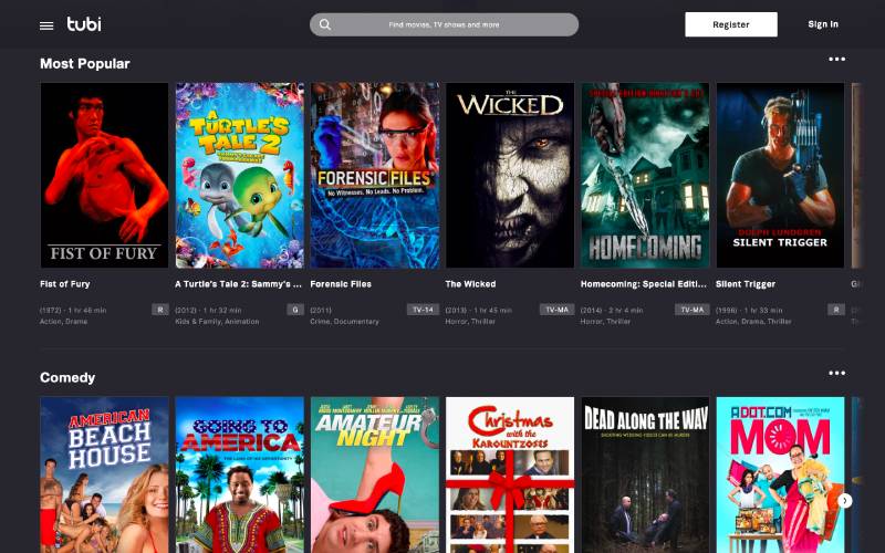 Tubi TV - CouchTuner Movies Alternatives